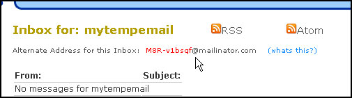 Mailinator - Alternate inbox