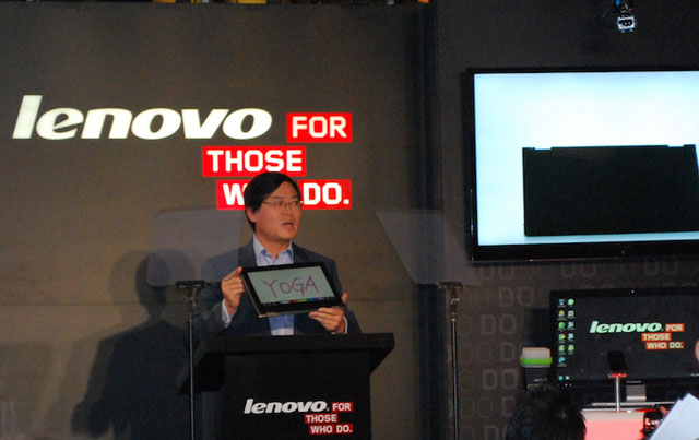 Lenovo ra mắt phép lai IdeaPad Yoga chạy Windows 8 