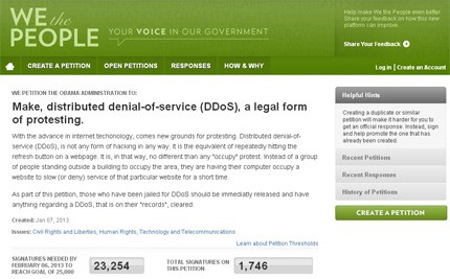 Anonymous đòi hợp pháp hóa DDoS