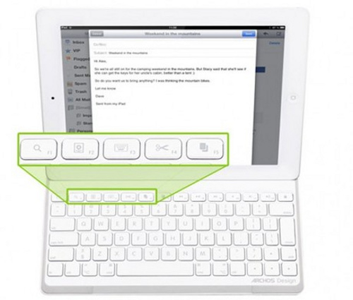 Archos giới thiệu bàn phím siêu mỏng cho iPad