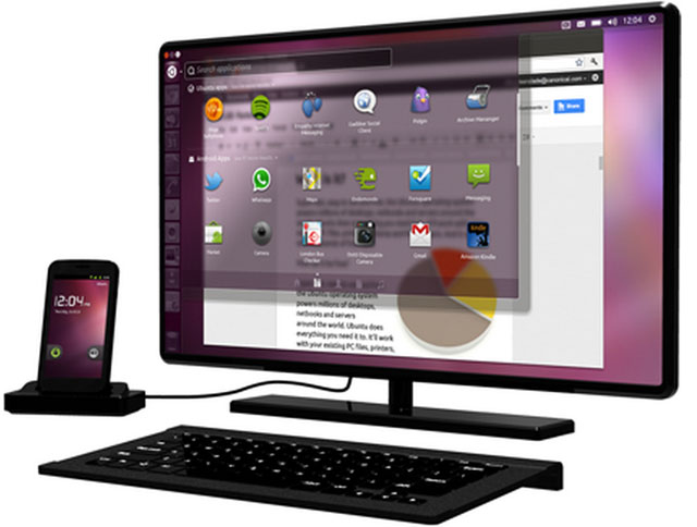 Nhờ Ubuntu, smartphone Android trở thành... desktop
