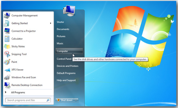 Truy cập Disk Management trong Windows 7 và Windows 8