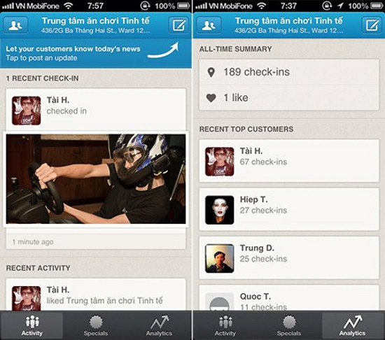 Foursquare ra mắt ứng dụng dành cho doanh nghiệp