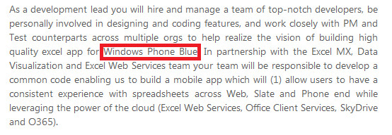 Microsoft để lộ thông tin về "Windows Phone Blue"