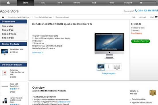 iMac siêu mỏng "refurbished" giá từ 1.099 USD