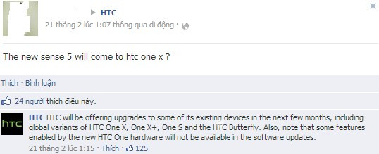 Sense 5.0 sắp đến với HTC One X, One X+, One S và Butterfly