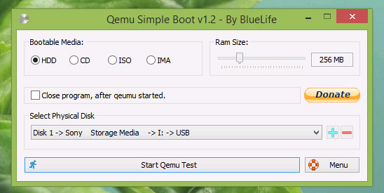 Kiểm tra khả năng Boot của tập tin ISO bằng QEMU Simple Boot