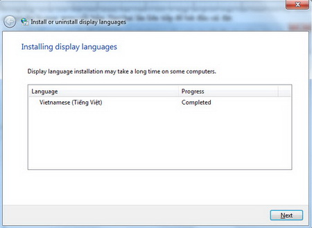 cài đặt ngôn ngữ tiếng việt, windows 7