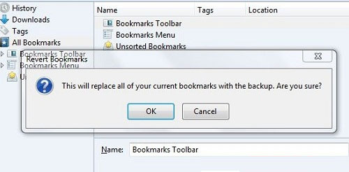 Khôi phục bookmarks khi vô tình xóa nhầm trong Google Chrome và Firefox