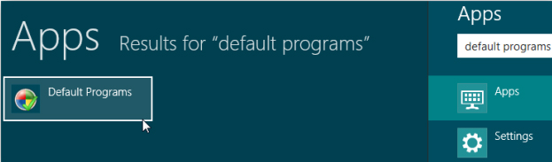 default programs