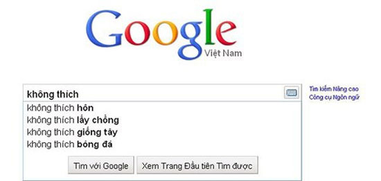 Những gợi ý tìm kiếm "khó đỡ" của Google
