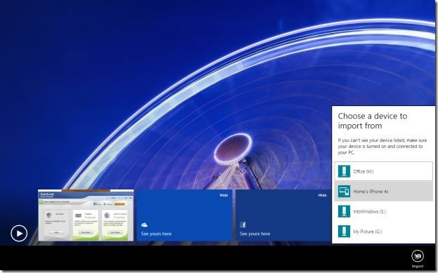 Sao chép ảnh từ iDevice tới máy tính sử dụng Windows 8