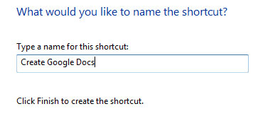 Shortcut tạo văn bản mới trên desktop