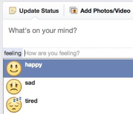Facebook thêm tính năng chia sẻ cảm xúc