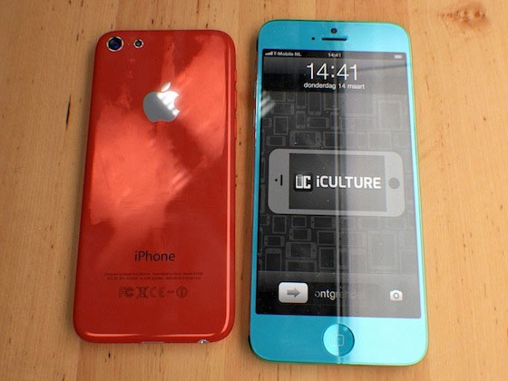 Hình ảnh nguyên mẫu iPhone giá rẻ màu sắc