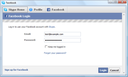 Kết nối tài khoản Facebook của bạn với Skype - 5