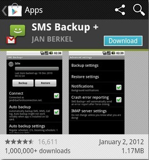 SMS backup