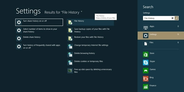 Kích hoạt và sử dụng tính năng sao lưu thời gian thực trong Windows 8