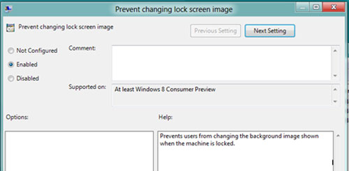 Ngăn chặn người dùng tự ý thay đổi m� n hình đăng nhập Windows 8