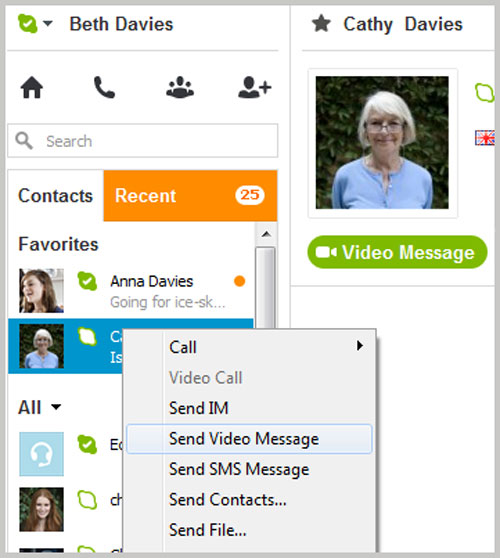 Cách gửi tin nhắn Video Skype cho bạn bè Offline
