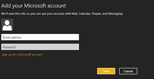 Khắc phục lỗi khi thêm tài khoản e-mail trên Windows 8