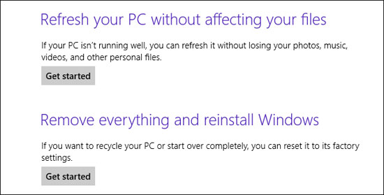Tạo điểm phục hồi tuỳ chỉnh cho Windows 8