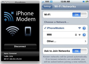 Biến iPhone thành modem 3G cho máy tính