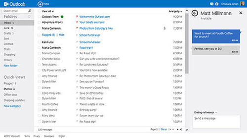 Microsoft ra mắt Outlook.com để thách thức Gmail