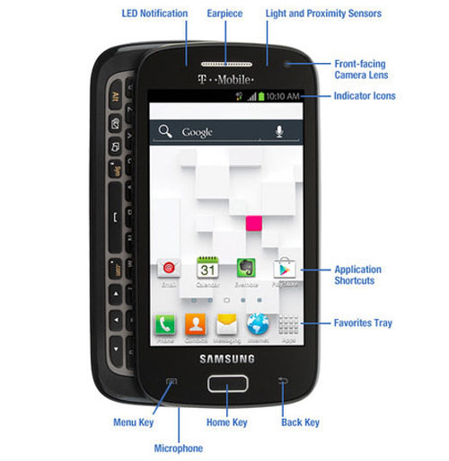 Galaxy S phiên bản bàn phím trượt xuất hiện