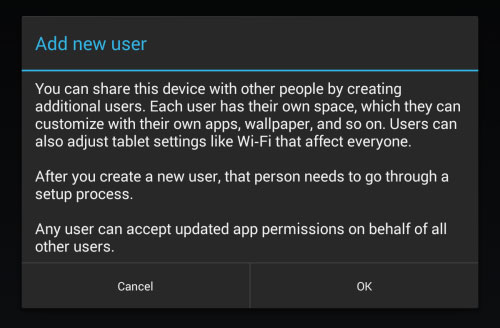 Chia sẻ tablet Android và giữ gìn sự riêng tư