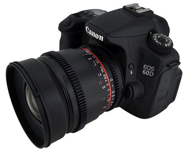 Ống kính góc rộng Rokinon 16 mm f/2.2 cho máy Canon, Nikon
