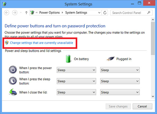 Kích hoạt chế độ Hibernate trên laptop Windows 8