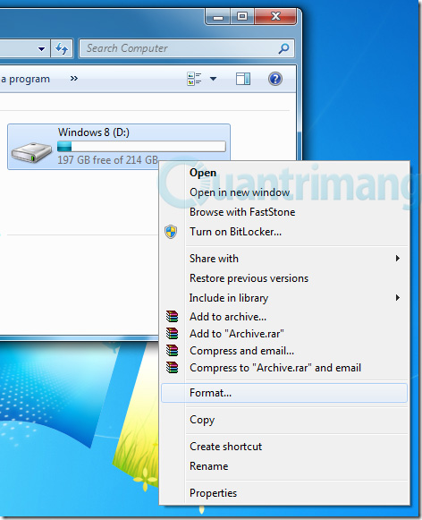 Hướng dẫn gỡ bỏ cài đặt Windows 8