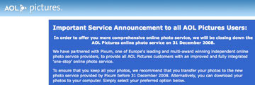 AOL ngưng cung cấp hàng loạt dịch vụ 