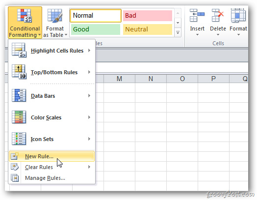 Thay màu giữa các dòng khác nhau trong Microsoft Excel