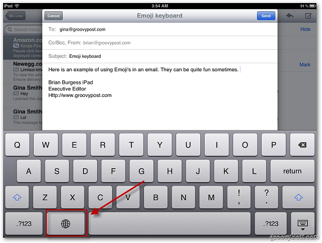 Kích hoạt và sử dụng chế độ Emoji Keyboard trong iOS 5
