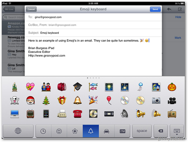 Kích hoạt và sử dụng chế độ Emoji Keyboard trong iOS 5