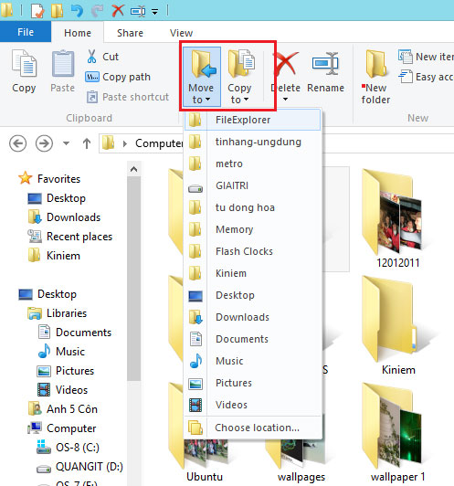 Sự lột xác của Windows Explorer trong Windows 8