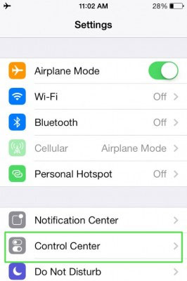 Vô hiệu Control Center tại màn hình Lock Screen của iOS 7