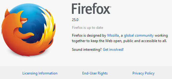 Mozilla chính thức trình làng Firefox 25