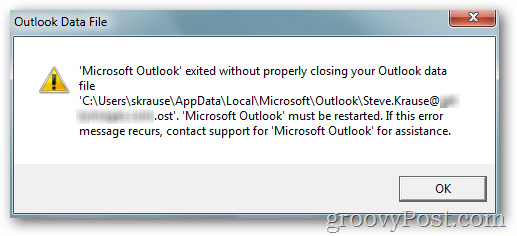 Fix Outlook 2010 can not boot