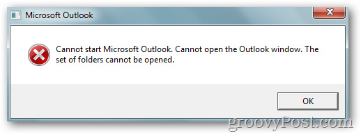 Fix Outlook 2010 can not boot