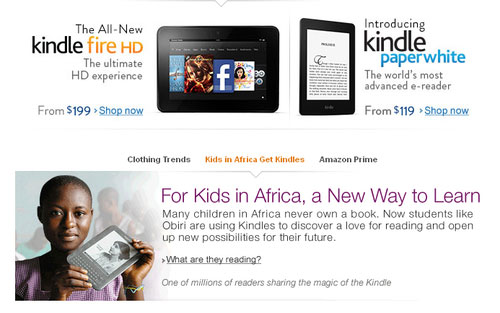 Amazon gỡ quảng cáo chê iPad Mini khỏi trang chủ