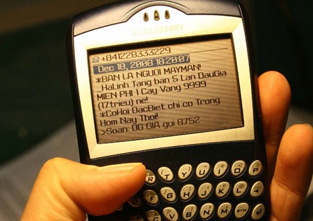 Việt Nam có 9,8 triệu tin nhắn rác phát tán mỗi ngày