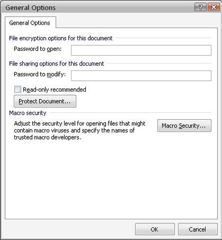 Các bước đơn giản để đặt mật khẩu cho t� i liệu văn bản