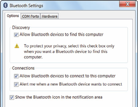 Làm gì khi máy không nhận thiết bị Bluetooth?