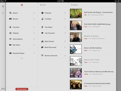 Chọn ứng dụng xem YouTube cho iPad 
