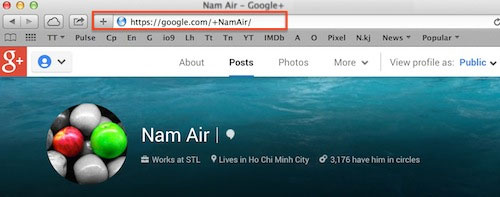 Google Plus cho phép chọn tên miền tùy ý