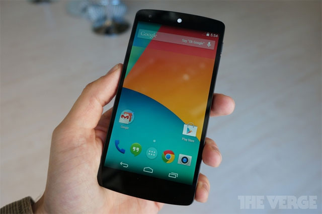 Google chính thức ra mắt Nexus 5 với Android 4.4 Kitkat