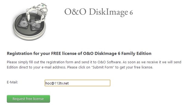 Nhận miễn phí bản quyền O&O DiskImage 6.8 Professional